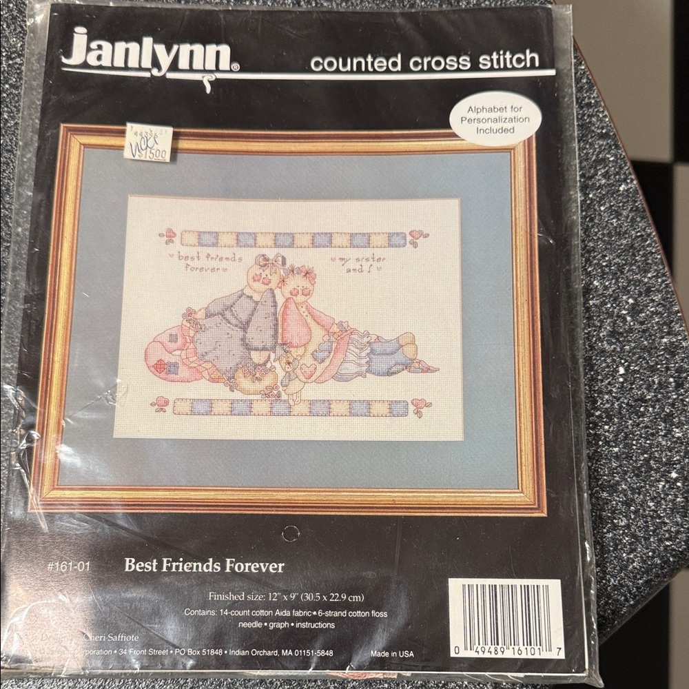Janlynn Best Friends Forever Counted Cross Stitch Kit new in package #161-01